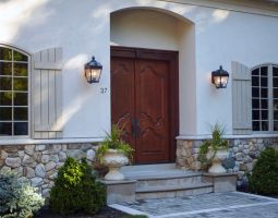 Exterior Lighting for French Chateau Style Residence