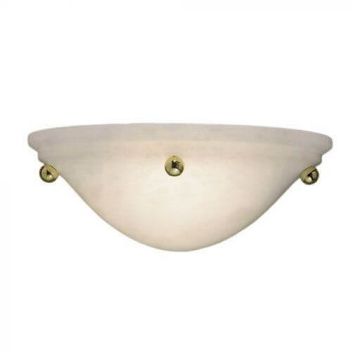Navarra Sconce™ 12 in. Wide Ball Finials Alabaster Wall Sconce