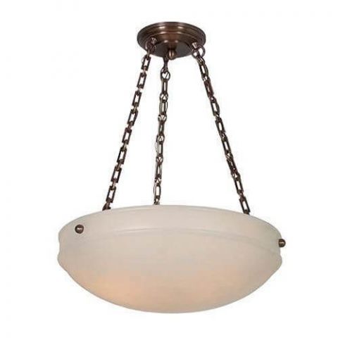 Tuscany™ 19 in. Diam Alabaster Pendant with Chain No. 4