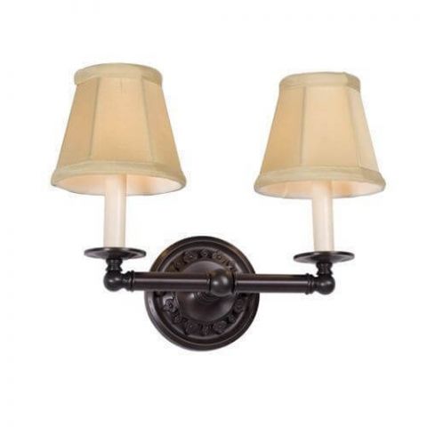 Argine™ Two Light Straight Arm Sconce with electric candles