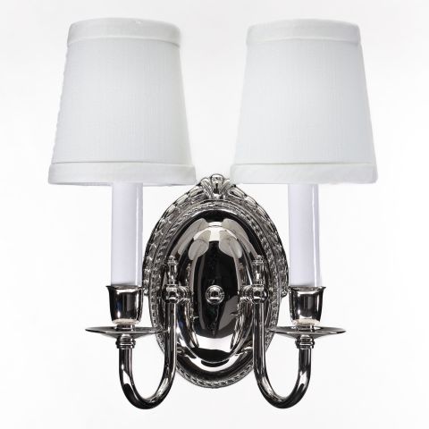 Sheraton™ Two Light Curved Arm Lobby Wall Sconce