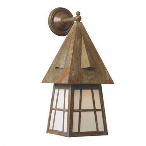 European Country Lantern™ 10 in. Wide Straight Arm Exterior Wall Light