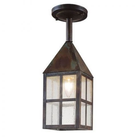 Carriage Lantern™ 6 in. Wide Solid Stem Exterior Pendant Light