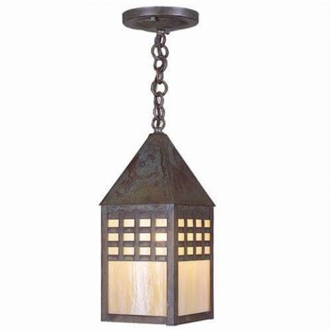 Carriage Lantern™ 7 in. Wide Chain Hung Exterior Pendant Light