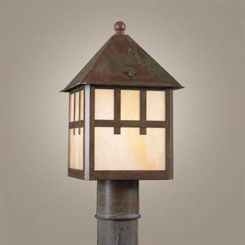 Bungalow Lantern™ 8 in. Wide Exterior Post Light