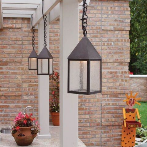 Carriage™ Lantern 6 in. Wide Chain Hung Exterior Pendant Light