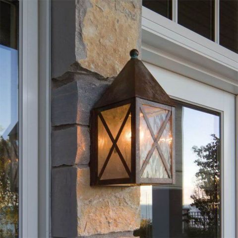 Carriage™ Lantern 6 in. Wide Flush Exterior Wall Light