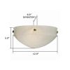 Tuscany Sconce™ 12 in. Alabaster Lobby Wall Sconce