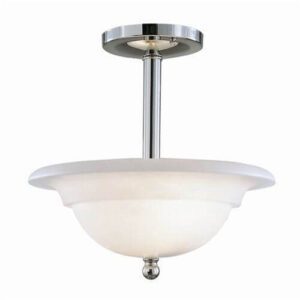 LarkSpur Alabaster 12" Single-Stem Pendant