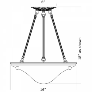 Navarra Alabaster 16" Ornate Multi-Stem Pendant