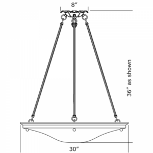 Navarra Alabaster 30" Ornate Multi-Stem Pendant