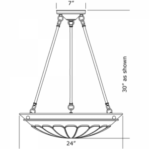 Petal Alabaster 24" Multi-Stem Pendant