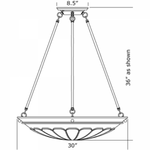 Petal Alabaster 30" Multi-Stem Pendant