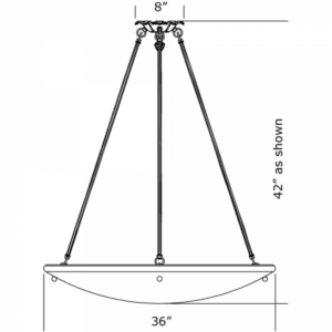 Empire Alabaster 36" Ornate Multi-Stem Pendant