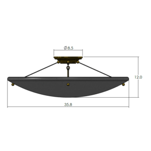 Empire Alabaster 36" Multi-Stem Cable-Hung Pendant