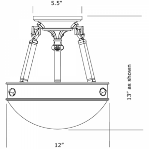 Morris Alabaster 12" Multi-Stem Pendant