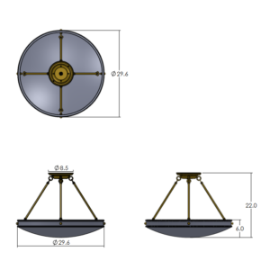 Tuscany Alabaster 30" Multi-Stem Pendant