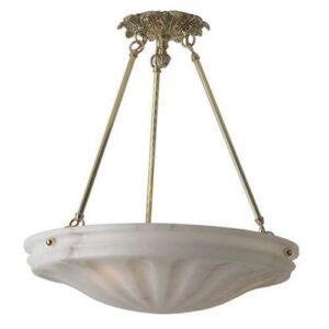 Palladian Alabaster 24" Ornate Multi-Stem Pendant