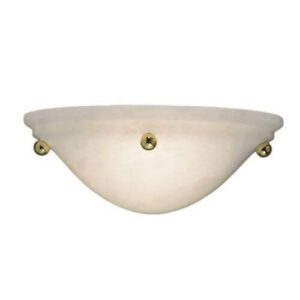 Navarra Alabaster 12″ Ball Finials Wall Sconce