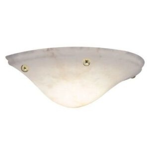 Navarra Alabaster 16″ Ball Finials Wall Sconce
