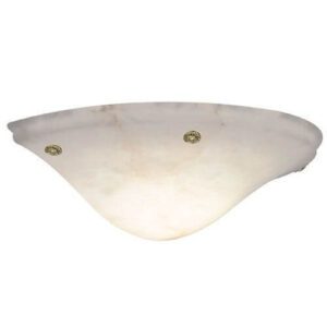 Navarra Alabaster 16″ Ornate Rosettes Wall Sconce