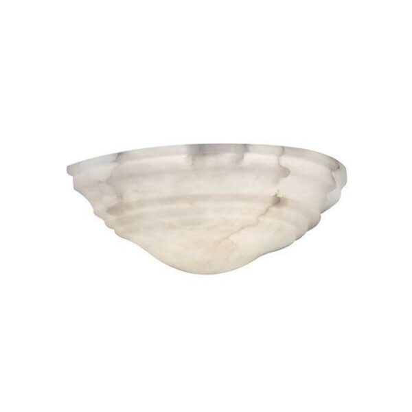 Hampton Alabaster 14″ Wall Sconce - Brass Light Gallery