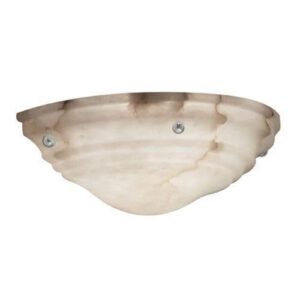 Hampton Alabaster 14″ Ball Finials Wall Sconce