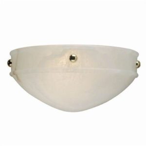 Tuscany Alabaster 12" Ball Finials Wall Sconce