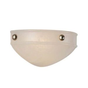 Tuscany Alabaster 12" Morris Ball Finials Wall Sconce