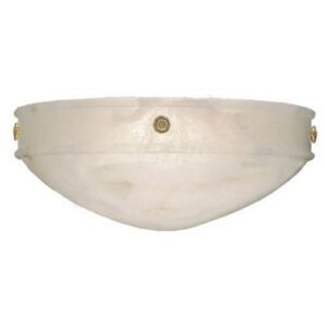 Tuscany Alabaster 16" Ornate Rosettes Wall Sconce