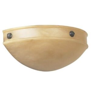 Tuscany Alabaster 16" Morris Ball Finials Wall Sconce