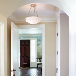 Palladian Alabaster 16" Ornate Multi-Stem Pendant