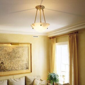 Navarra Alabaster 12" Ornate Multi-Stem Pendant