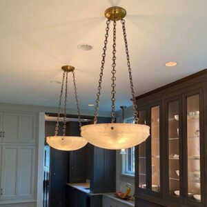 Tuscany Alabaster 24" Multi-Stem Chain Pendant