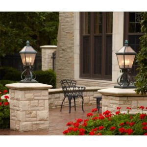 London™ Exterior 10" Wide Scrolled Pier Light