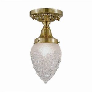 One Light Flush Ceiling Fixture With 3-1/4" Shade Holder