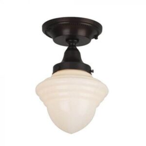 One Light Flush Ceiling Fixture With 3-1/4" Shade Holder