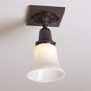 One Light Flush Ceiling Fixture With 2-1/4" Shade Holder
