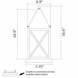 Carriage™ Exterior 7" Wide Pier Light