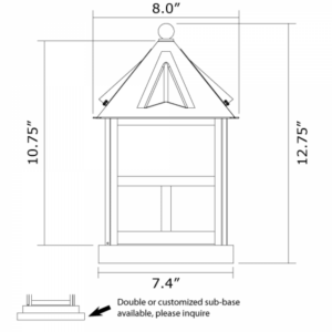 Cottage™ Exterior 8" Wide Pier Light