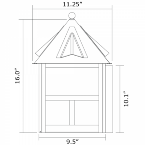 Cottage™ Exterior 12" Wide Flush Wall Light