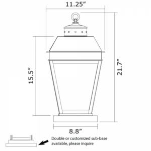 Provincial™ Lantern 11" Wide Exterior Pier Light