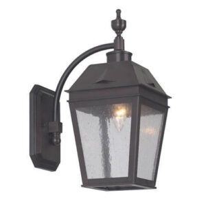 Georgian™ Exterior 6" Curved Arm Exterior Wall Light