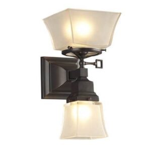 Summit™ Two Light Gas-Electric Wall Sconce With 2-1/4" & 4-1/4" Shade Holders