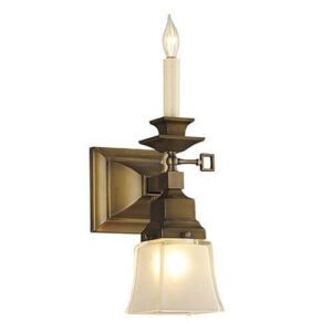 Summit™ Two Light Gas-Electric Wall Sconce With 2-1/4" Shade Holder & Electric Candle