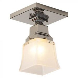 One Light Flush Ceiling Fixture With 2-1/4" Shade Holder