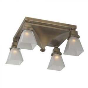 Four Light Flush Ceiling Fixture With 2-1/4" Shade Holders