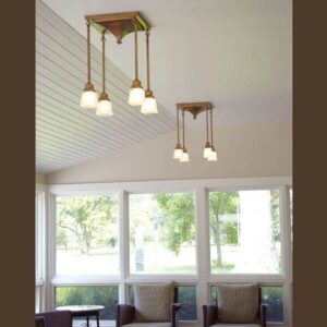 Golden Gate™ Interior Four Light Stem Drop Chandelier with 2-1/4″ Shade Holders Hanging Down