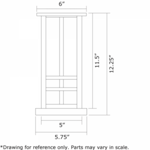 Studio™ Lantern 6" Wide Exterior Pier Light