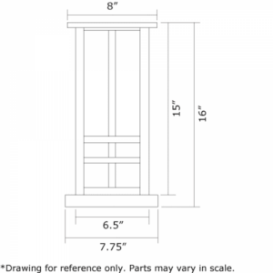 Studio™ Lantern 8" Wide Exterior Pier Light